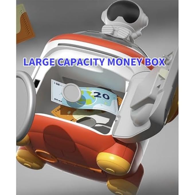 rayihni PIGGY BANKS, ASTRONAUT PIGGY BANKS KIDS FOR SAFE COIN BANK, BOY TOYS LARGE CAPACITY MONEY BOX, FOR HOME DECOR, SHELF DECORATION,DESK DECOR, FOR BIRTHDAY, GIFT FOR TEEN 3-12 YEAR OLD BOYS GIRLS - Image 4